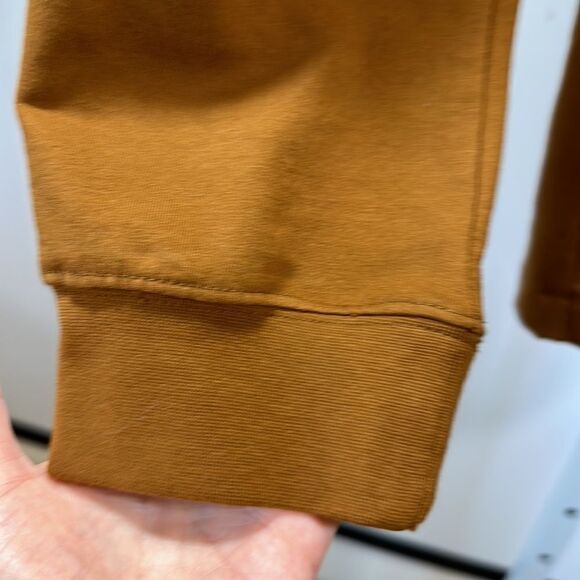 OPEN EDIT Women’s Button Front Sweatshirt Cardigan Brown Size Extra Small - Picture 5 of 9